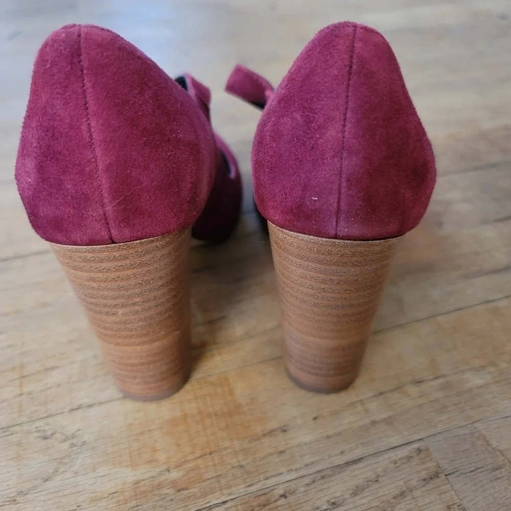 Charles by Charles David, Block-heel Mary Jane, Merlot/Burgundy,‎ Size 7- NWOT